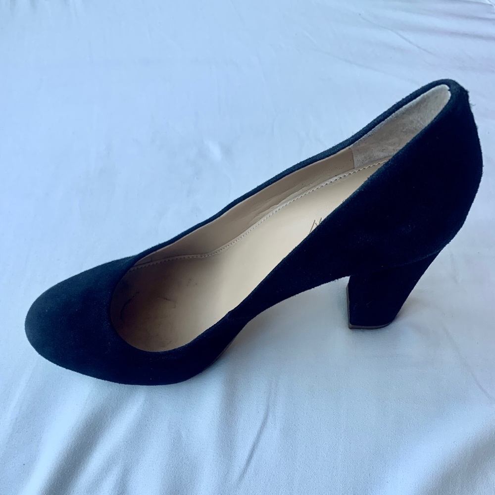 J Crew Black Suede Heels